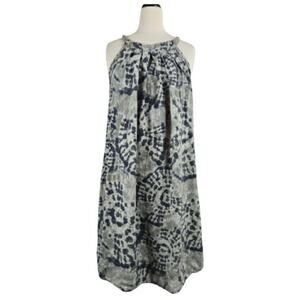 Bellambia Sleeveless Sundress 100% Linen Green Size Small